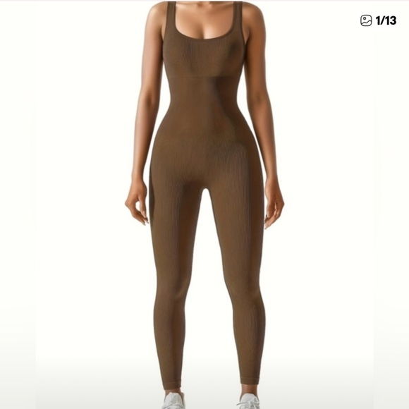Callie Lives Pants - Callie Lives Compression Shapewear Neutral Jumpsuits BROWN Large